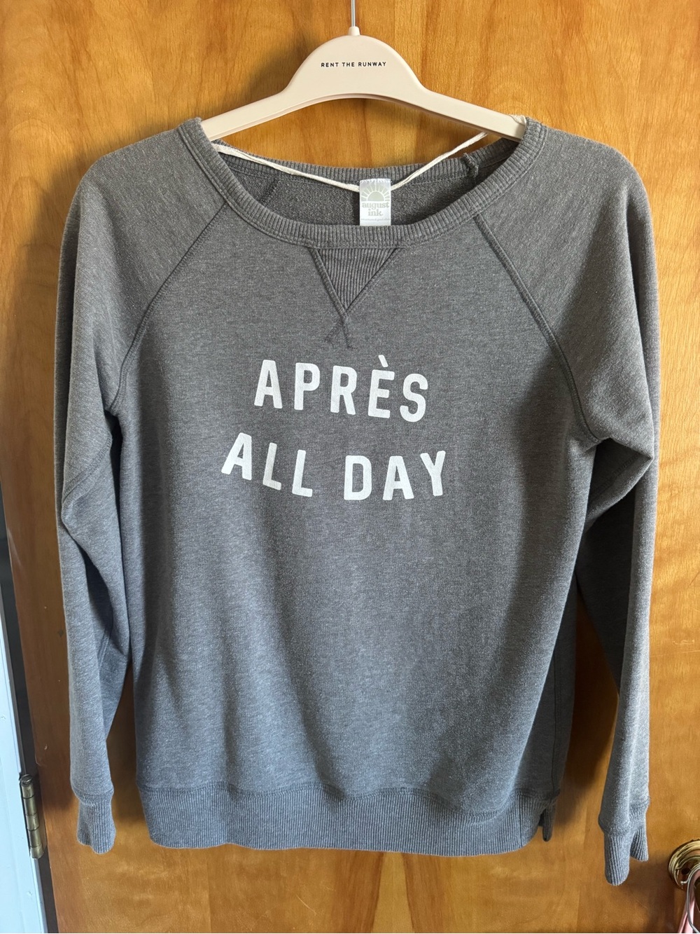 Après All Day Gray Women's Oversized Sweatshirt - Med